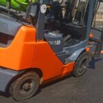 Toyota 8 series forklift orange