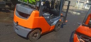 Toyota 8 series forklift orange