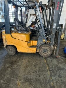 TCM FG18 forklift yellow