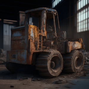 Rusted Forklift